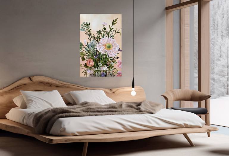 Original Contemporary Floral Painting by Anna Zhdanyuk