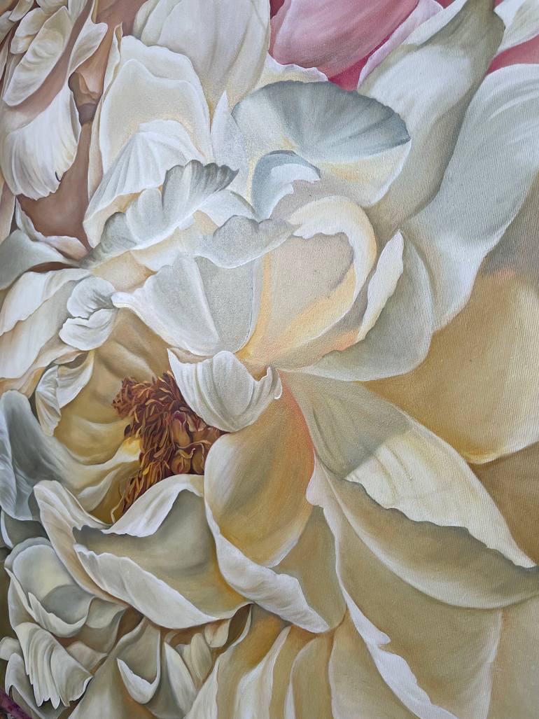 Original Abstract Floral Painting by Anna Zhdanyuk