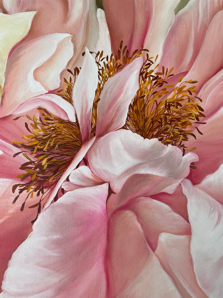 Original Abstract Floral Painting by Anna Zhdanyuk