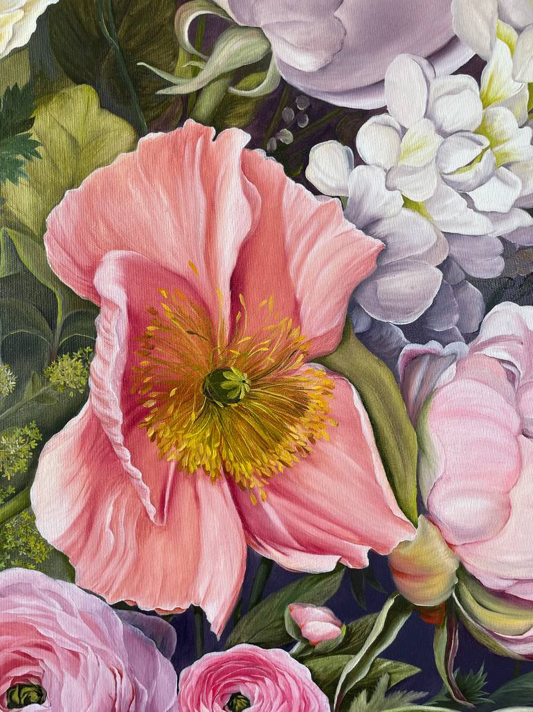 Original Contemporary Floral Painting by Anna Zhdanyuk