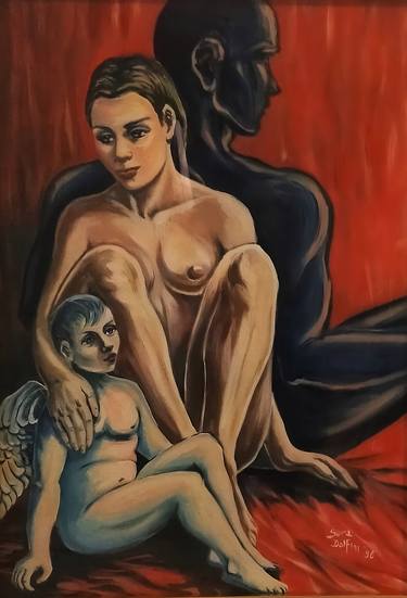 Print of Surrealism Family Paintings by Sara Dolfini