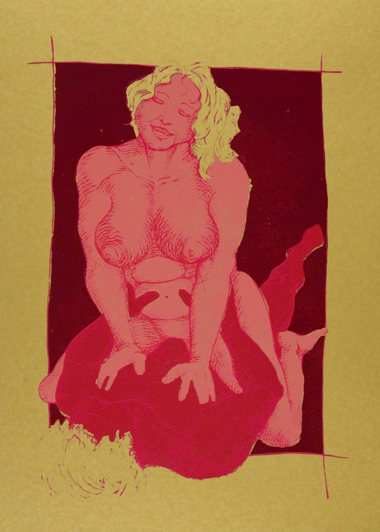 Original Pop Art Erotic Painting by Meike Kohls