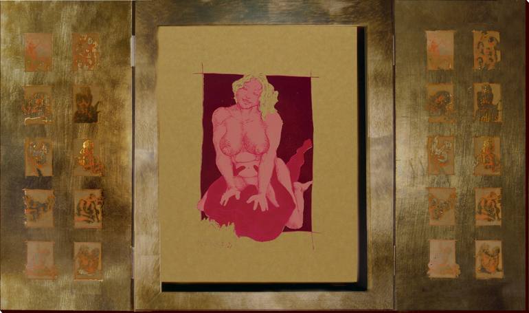 Original Pop Art Erotic Painting by Meike Kohls