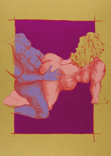 Original Pop Art Erotic Printmaking by Meike Kohls
