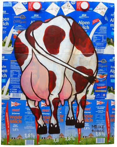 Print of Pop Art Cows Paintings by Meike Kohls