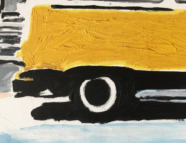 Original Conceptual Car Painting by Beata Zaczek