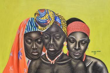 Print of Women Mixed Media by Ayotunde Ayomide