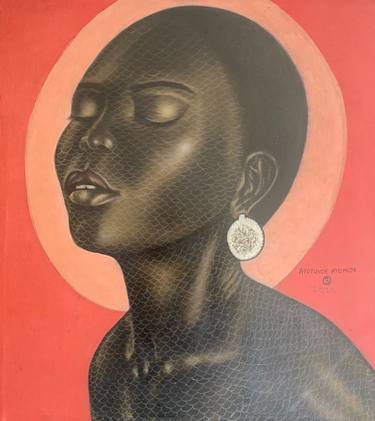 Original Women Mixed Media by Ayotunde Ayomide