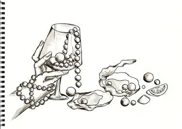 Print of Expressionism Food & Drink Drawings by Taya Lizina