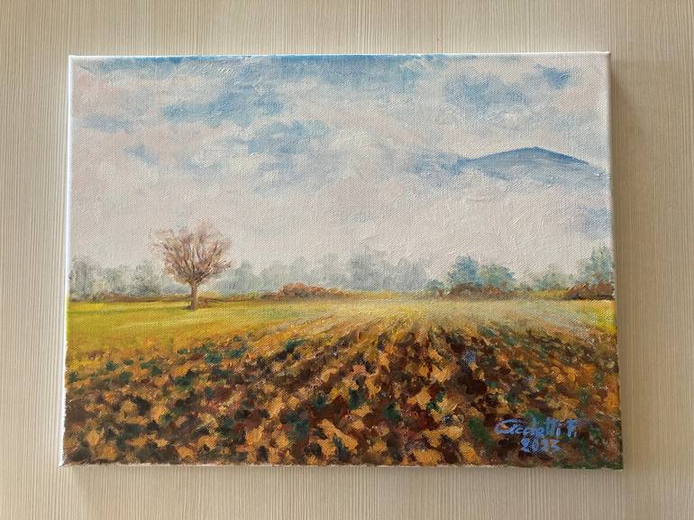 Original Impressionism Landscape Painting by FERDINANDO CICCHETTI