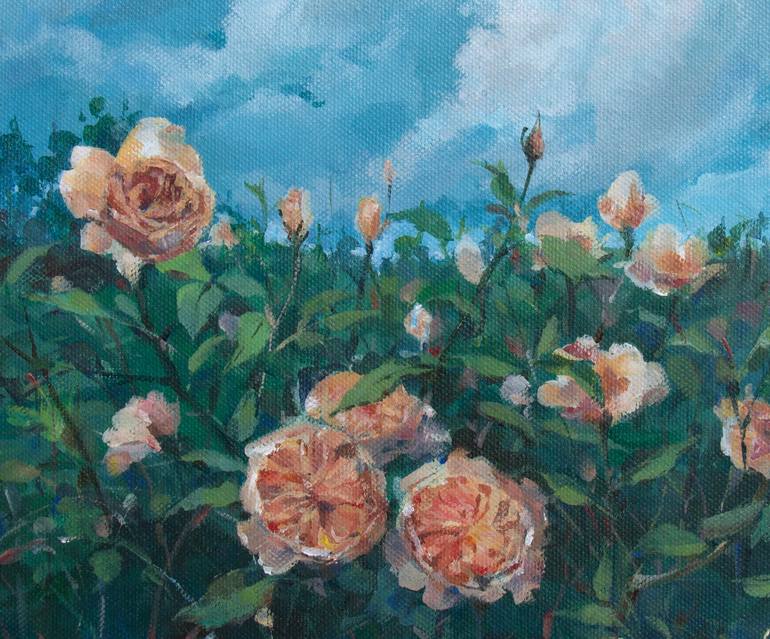 Original Impressionism Floral Painting by Jenny Klein