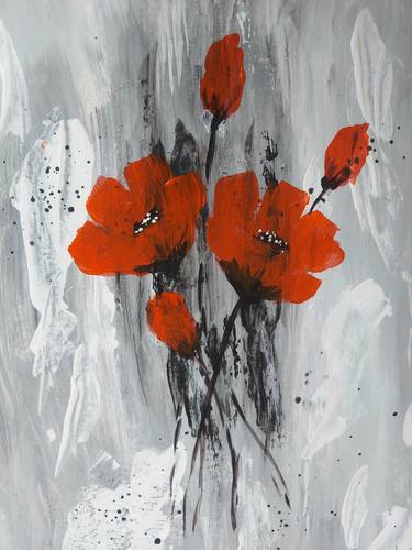 Print of Abstract Floral Paintings by Lyubov Shovkun