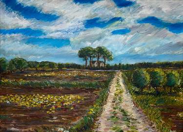 Original Impressionism Landscape Painting by Luca Luprano