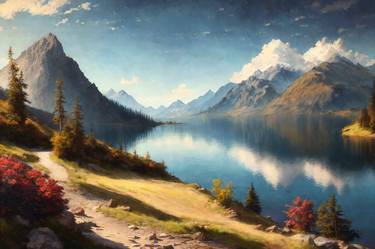Reflections of Serenity, realism painting style, Lim.ed.av.10/10 thumb