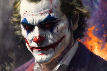 Joker's Fire, realism painting style, LEd av.10 of 10 thumb