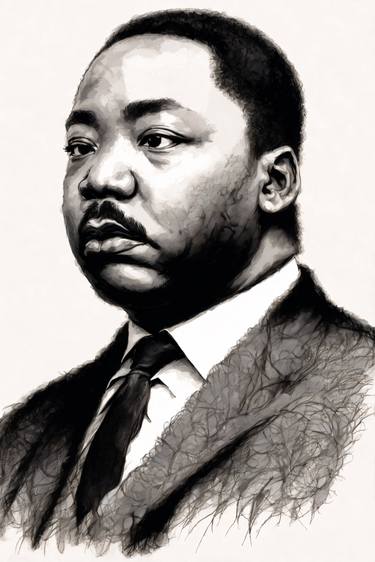 Martin Luther King Jr. - Pencil & Ink Style Series(LE av.10of10) thumb