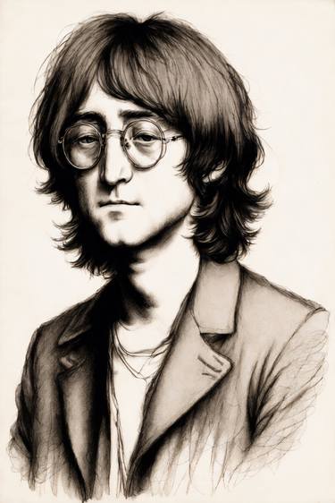 John Lennon - Pencil and Ink Style Series (L.ed. av.10 of 10) thumb