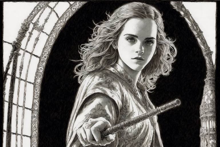 Canvas print Harry Potter - Hermione Granger portrait