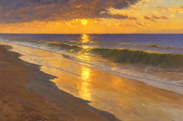 Serene Sunset on the Beach Nr.2, Limited Edition av. 10/10 thumb