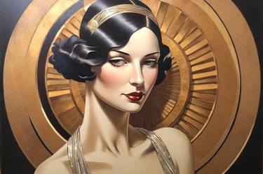 Original Art Deco Women Digital by Pablo Kliksberg