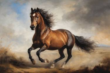 Print of Realism Horse Digital by Pablo Kliksberg
