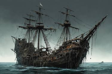 Original Realism Boat Digital by Pablo Kliksberg