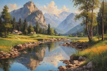 Rivulets of Serenity: Mountains and Streams N12 - LimEd 10/10 thumb