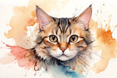 Print of Realism Cats Digital by Pablo Kliksberg