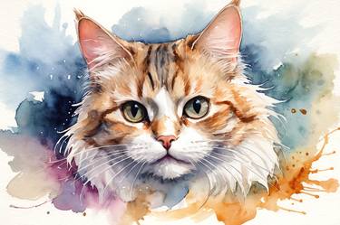 Print of Realism Cats Digital by Pablo Kliksberg