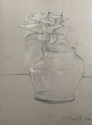 Print of Fine Art Floral Drawings by Noé Badillo