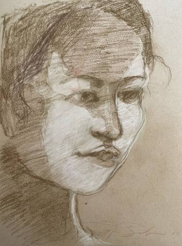 Print of Portraiture Women Drawings by Noé Badillo