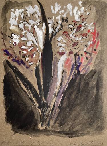 Print of Expressionism Floral Paintings by Noé Badillo