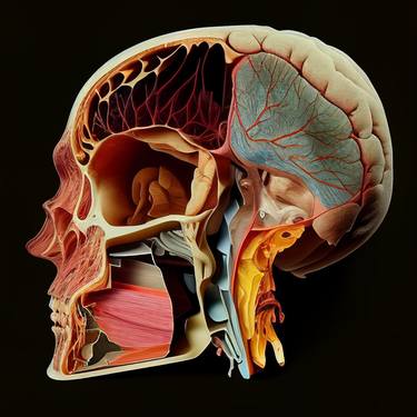 Sagittal Section Of A Human Head thumb