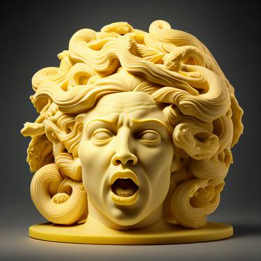 Butter Sculpture Of Medusa's Head thumb