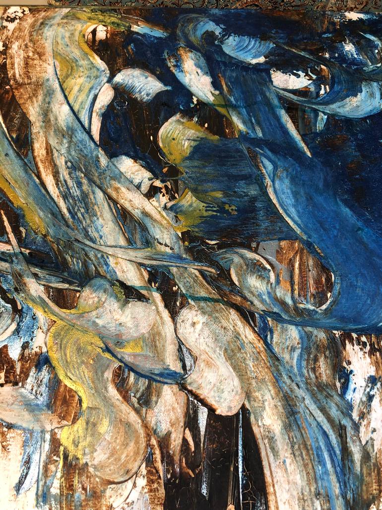 Original Abstract Calligraphy Painting by Neda Shojaei