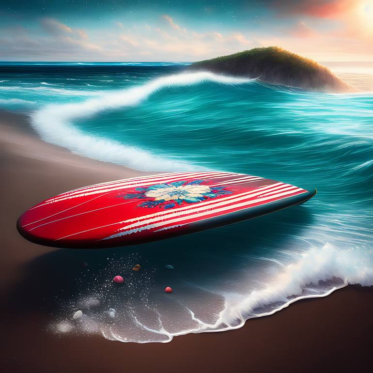 Original Conceptual Beach Digital by Nancy Smith