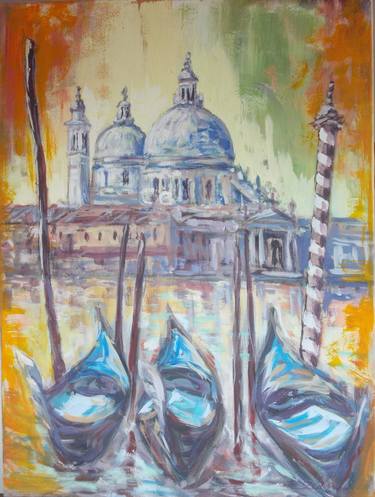 Original Figurative Boat Paintings by daniele bianco