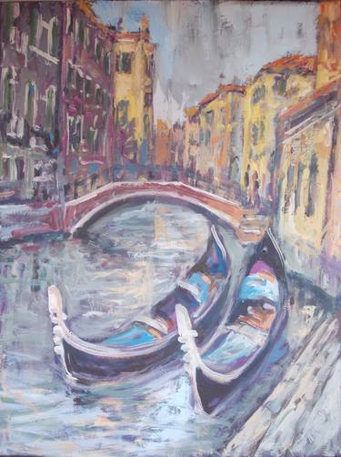 Original Figurative Boat Paintings by daniele bianco