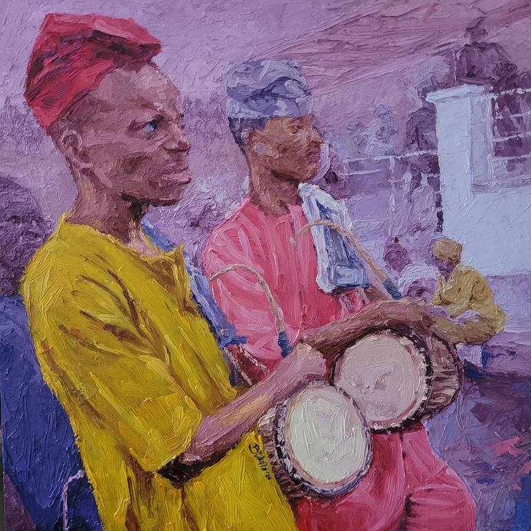Print of Contemporary Nature Paintings by Bukola Lawal