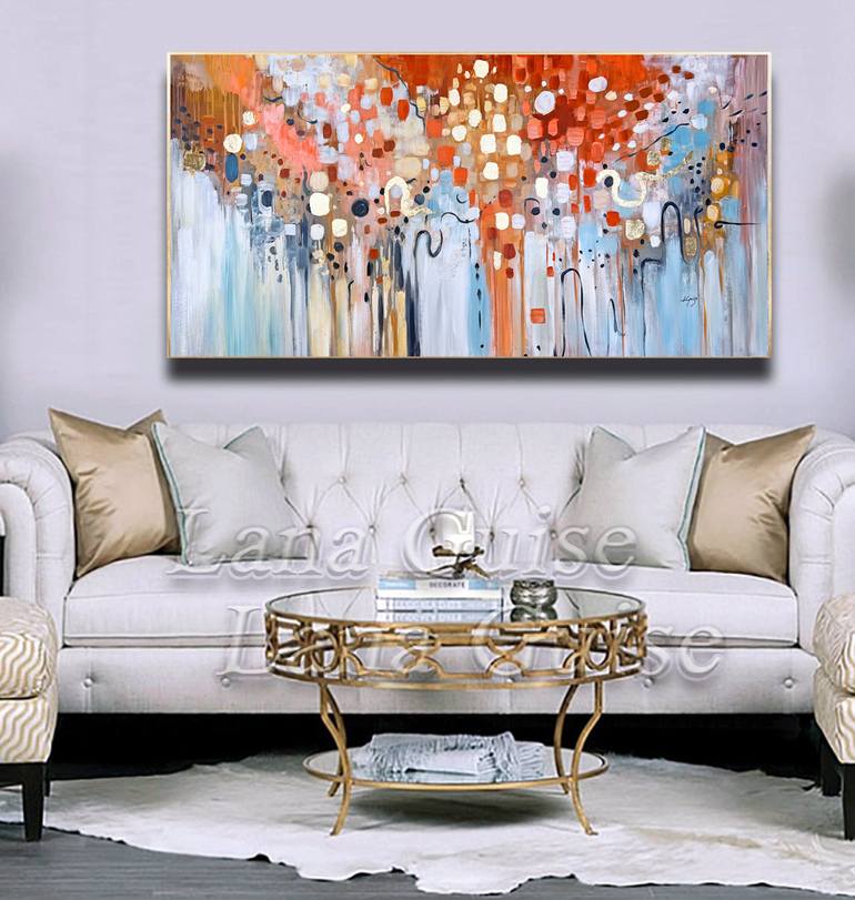 Original Fine Art Abstract Painting by Lana Zecchini