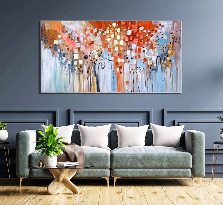 Original Fine Art Abstract Painting by Lana Zecchini