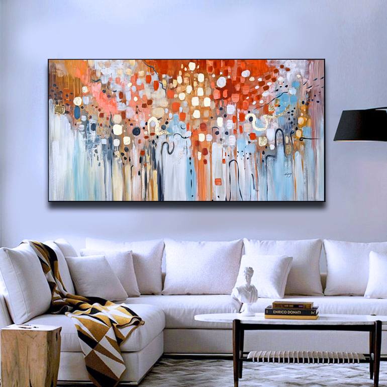 Original Fine Art Abstract Painting by Lana Zecchini