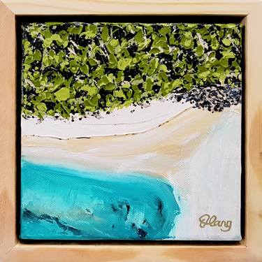 Original Abstract Beach Paintings by DEBORAH LANG