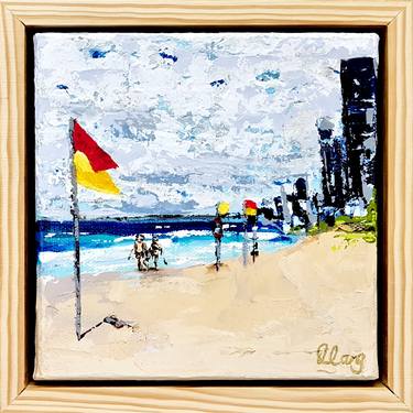 Original Abstract Beach Paintings by DEBORAH LANG