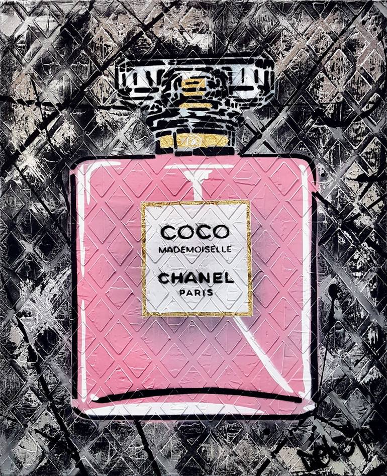 ‘Chanel Coco Mademoiselle Perfume’ Urban Pop Art Painting