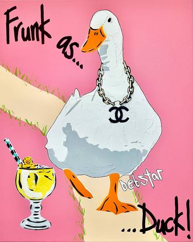 ‘Frunk as Duck’ 40.5cm w x 51cm h Duck Urban Pop Art thumb