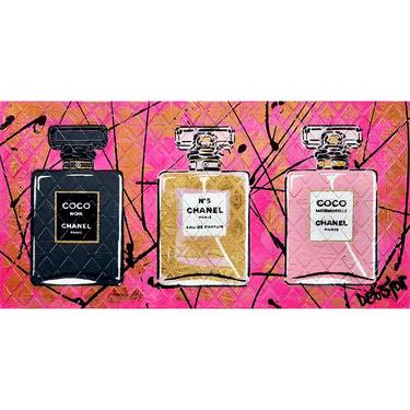 ‘Coco Chanel Perfume Collection Pink’ Perfume Bottles thumb