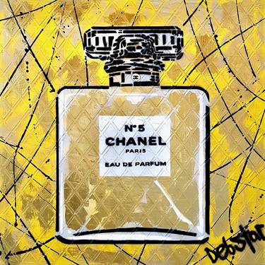 ‘Chanel No 5 Perfume Bottle - Yellow XL’ 81cm Urban Pop Art thumb