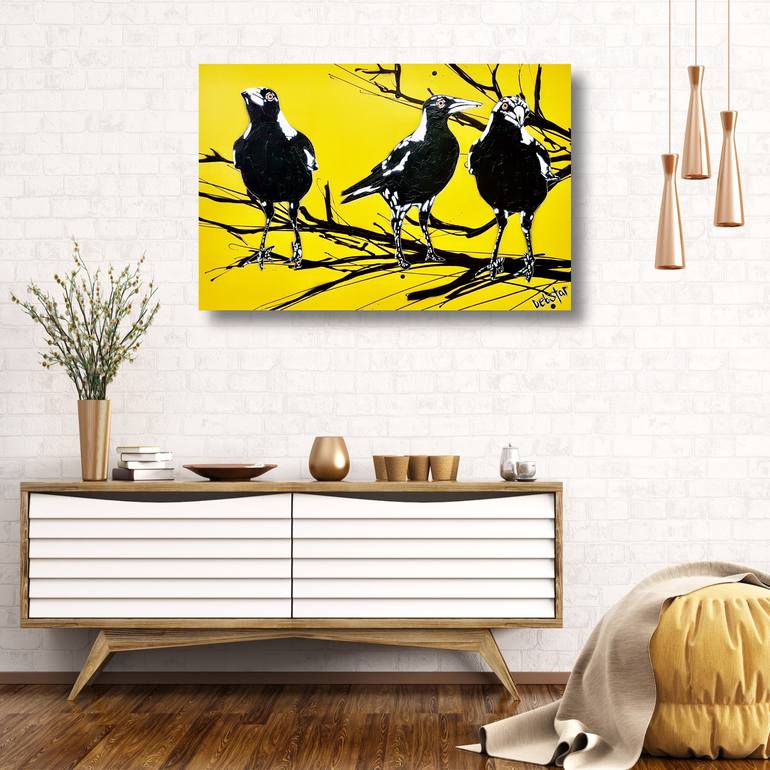 Original Modern Animal Painting by DEBORAH LANG