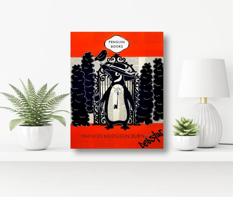 Original Black & White Animal Painting by Deborah Lang